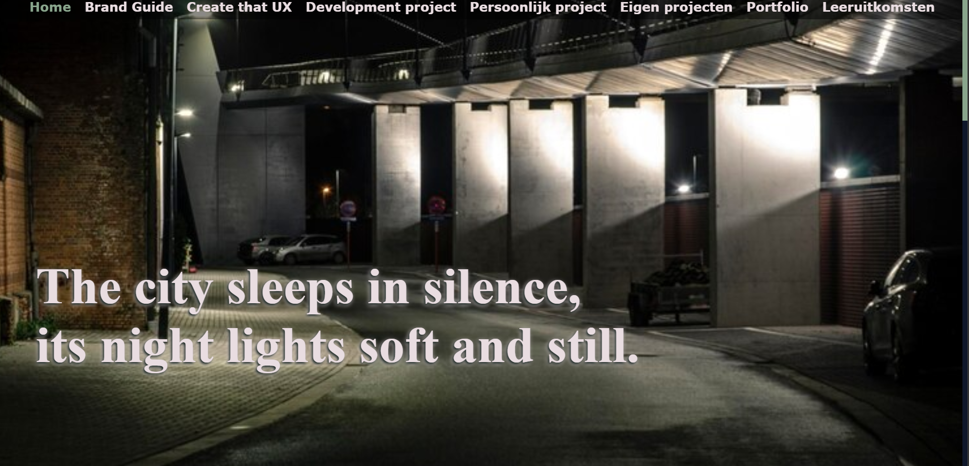 City at night branding image